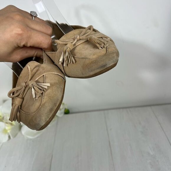 Talbots Women’s Francesca Tan Suede Leather Driving Flat Size 8.5 - Picture 4 of 10